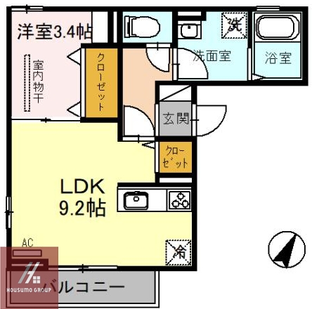 D-room川岸町の間取り写真