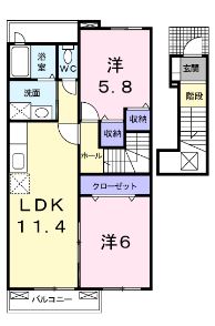 サンリットアベニューAの間取り