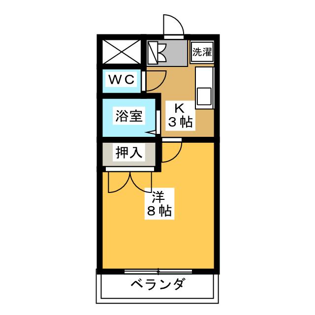 マンション駒止の間取り