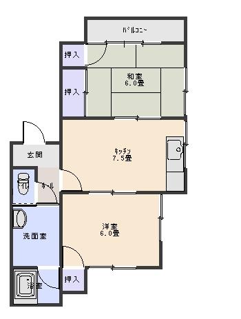 メゾン桃山台の間取り