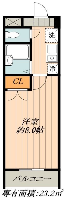 名古屋市瑞穂区浮島町のマンションの間取り