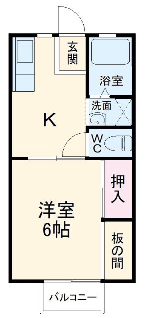 ひたちなか市大字市毛のアパートの間取り