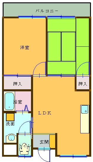 ユートピアハイツの間取り