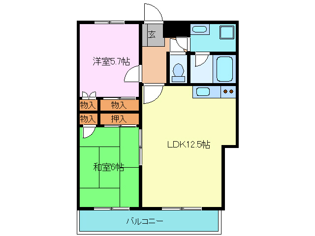 井出マンションの間取り