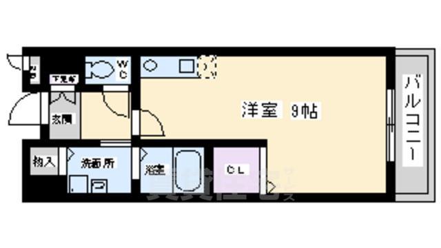 泉大津市旭町のアパートの間取り