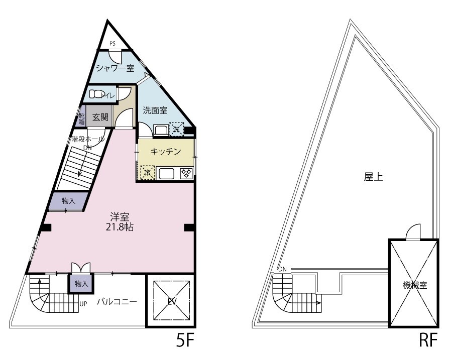 【北九州市小倉北区馬借のマンションの間取り】