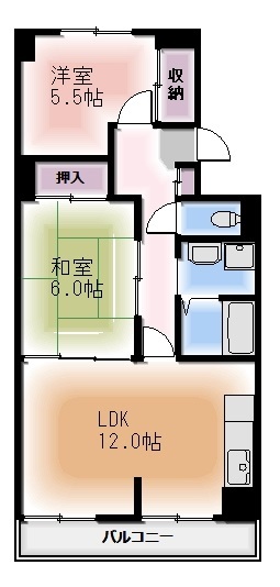 シャトー汐路の間取り