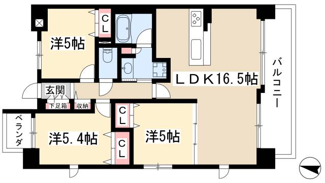 プログレッソ瑞穂汐路の間取り