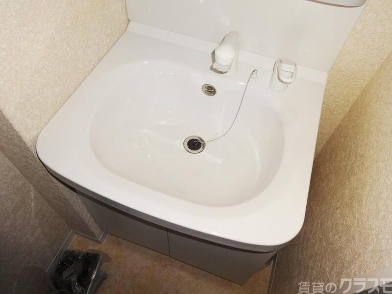 洗面設備　帰ったらうがい・手洗いです。