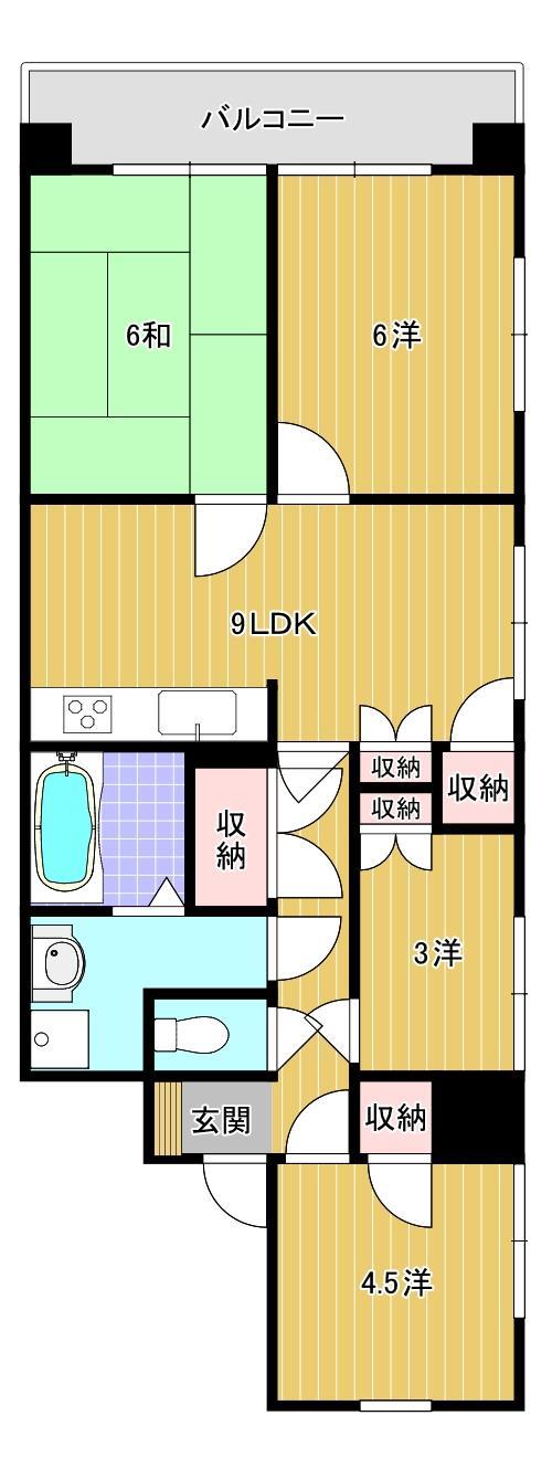 グローバル下関の間取り