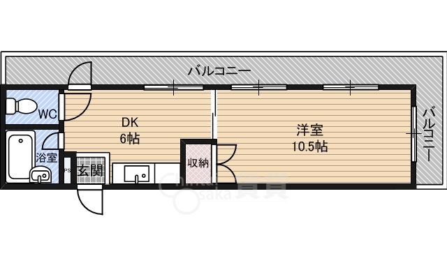 東洋プラザ桜ノ宮の間取り