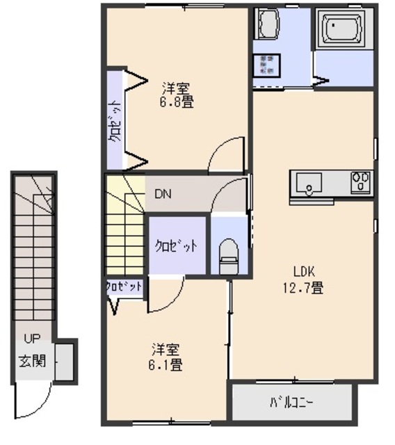 ＳＤＳ１２Ａ棟の間取り