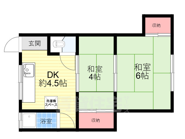 南花屋敷マンションの間取り