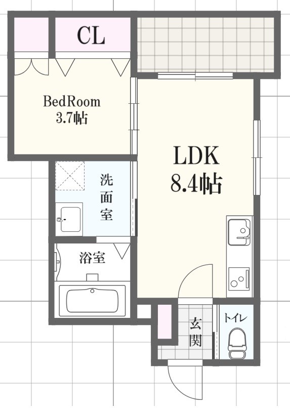 （仮称）F asecia chypreの間取り