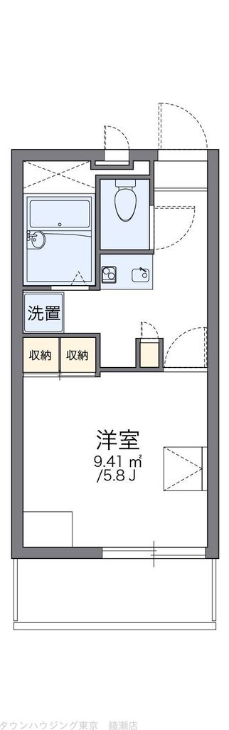 足立区江北のマンションの間取り