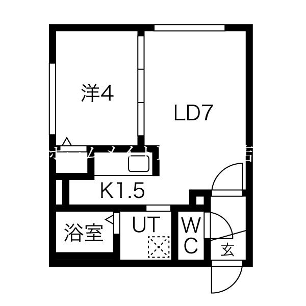 ラフィーネ栄町の間取り