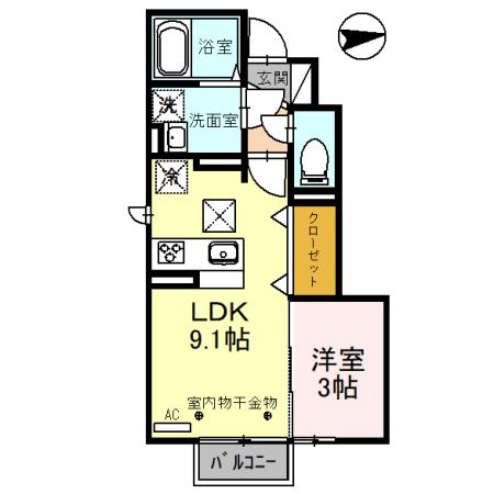 D-ROOM水落町の間取り