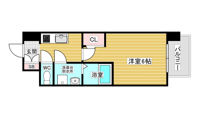 【エスリードレジデンス大阪WESTの間取り】