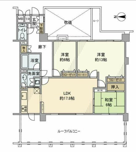 グランシティレイディアント横濱三ツ境の間取り