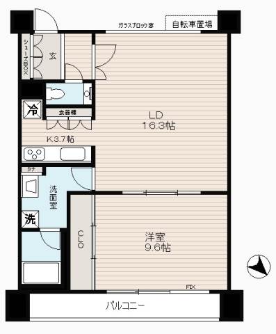 リリファ横濱山下町の間取り