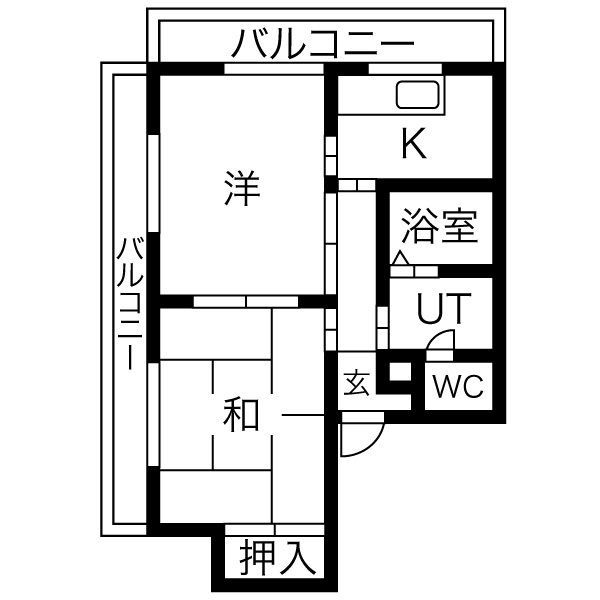 クラシティ御幸の間取り