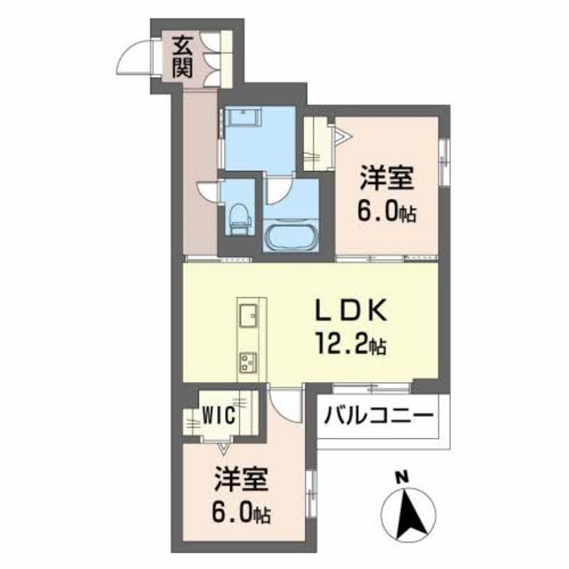 大阪市住吉区杉本のマンションの間取り