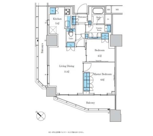 北区滝野川のマンションの間取り