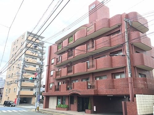 【熊本市中央区新大江のマンションの建物外観】