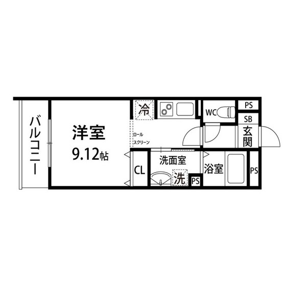 （仮称）荒巻字青葉アパート　Ａ棟の間取り