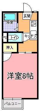 ハイム・シティア　Ｂ棟の間取り