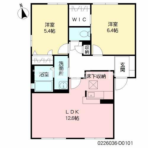 八代市海士江町のアパートの間取り