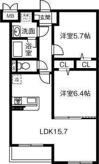 【レーヴ稲沢の間取り】