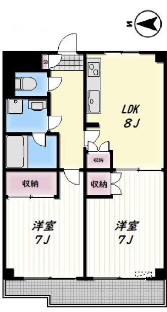 品川区南品川のマンションの間取り