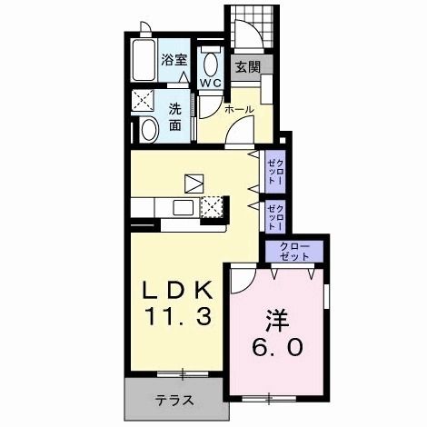 北九州市門司区吉志のアパートの間取り