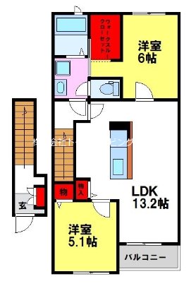 J＆EサウスクレメントIの間取り