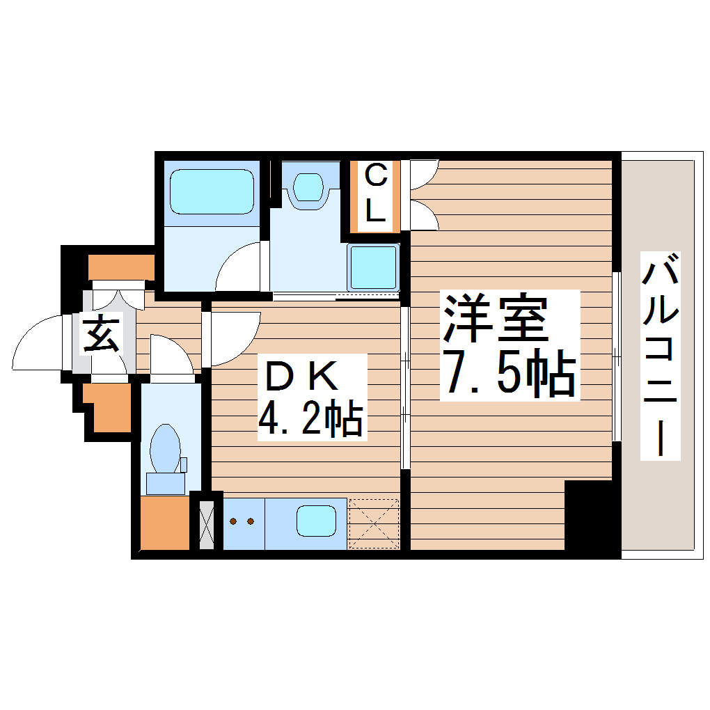 ラフルール連坊の間取り