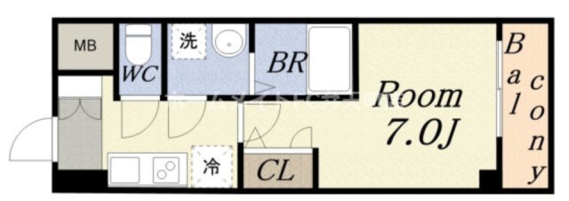 S-RESIDENCEドーム前千代崎の間取り