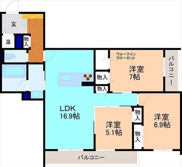 アンフィール泉が丘の間取り