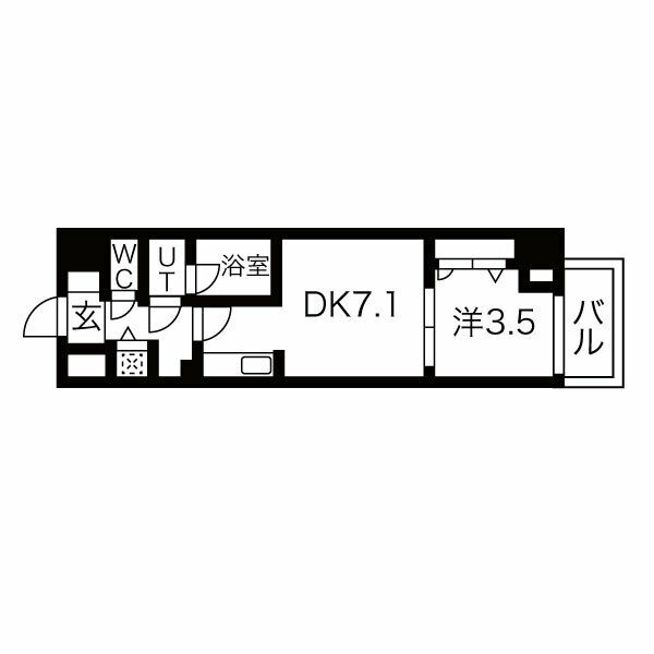 大阪市西区西本町のマンションの間取り