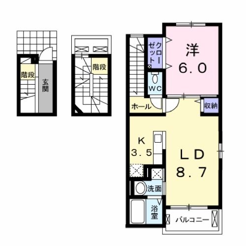 ピアッツァ　アイ　小原田の間取り