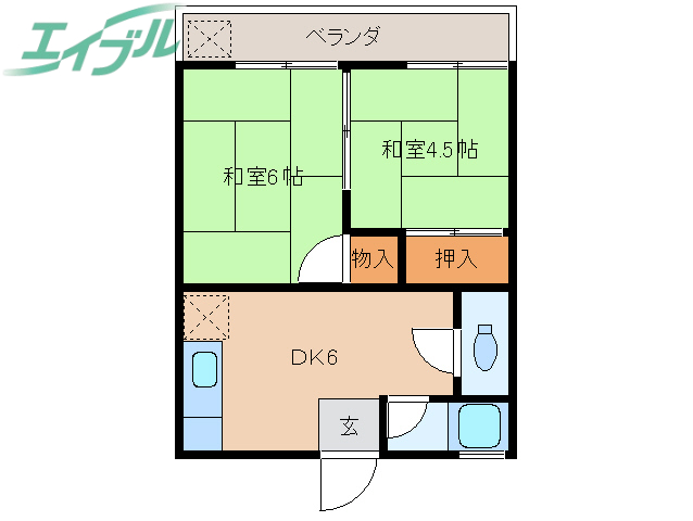 さつき荘の間取り