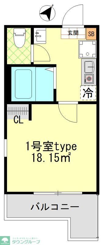 横浜市神奈川区入江のアパートの間取り