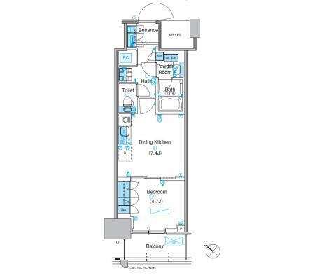 江東区豊洲のマンションの間取り