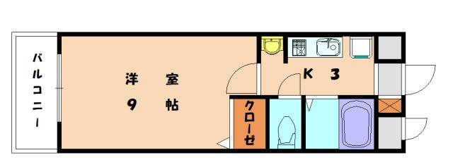 ギャラン赤間駅前の間取り