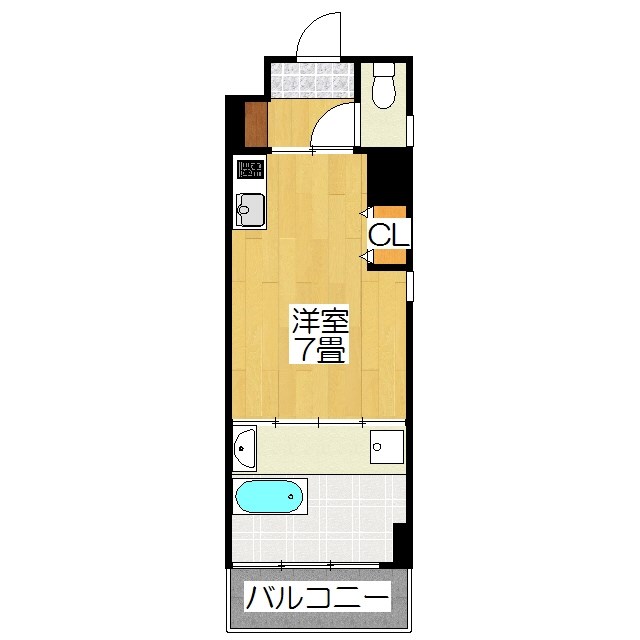 京都市北区小山元町のマンションの間取り