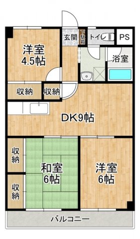 ヴィラエスポワール赤塚の間取り