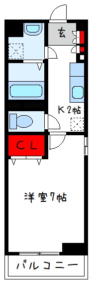 八尾市桜ヶ丘のマンションの間取り