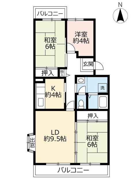 ＵＲコンフォール城山の間取り