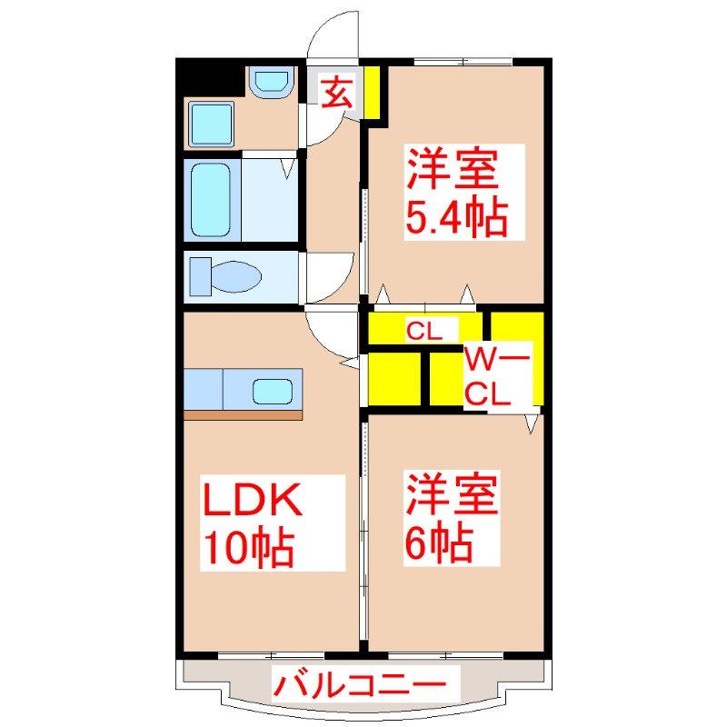 スターリー伊敷の間取り