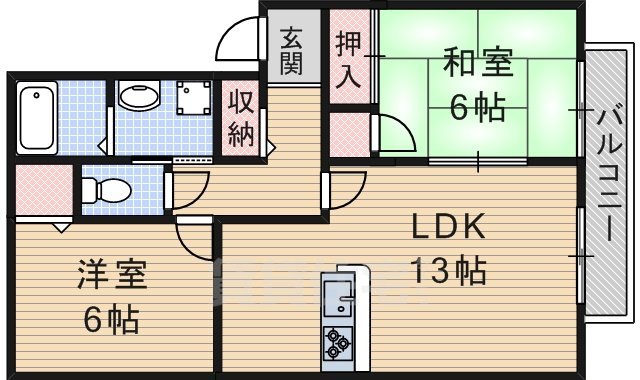 アメニティハイツ2の間取り